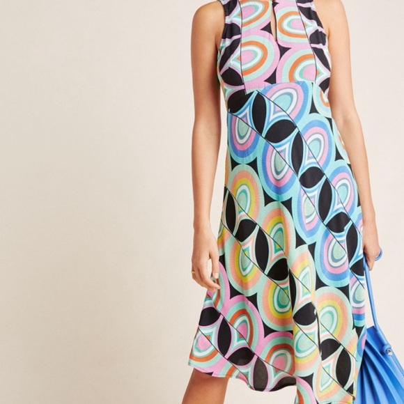 Anthropologie Kenzie Geo Mod Print dress - Picture 3 of 6